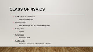 Comprehensive Overview of Non-Steroidal Anti-Inflammatory Drugs (NSAIDs ...
