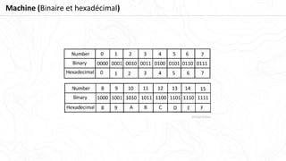 Machine (Binaire et hexadécimal)
 