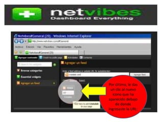 Por último, le das
un clic al nuevo
icono que ha
aparecido debajo
de donde
ingresaste la URL: