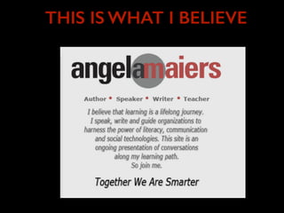 THIS IS WHAT I BELIEVE
 