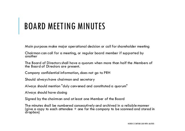 how to write up minutes from a meeting