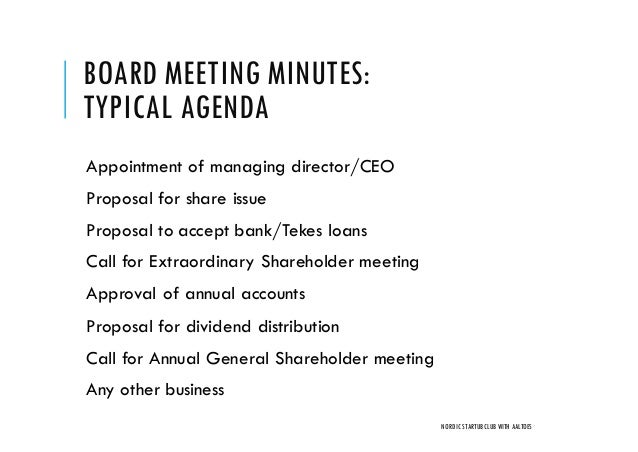 how to do minutes for a meeting