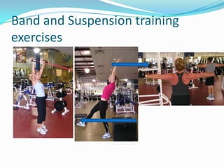 Band and Suspension training
exercises
 