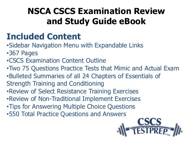 cscs-study-guide