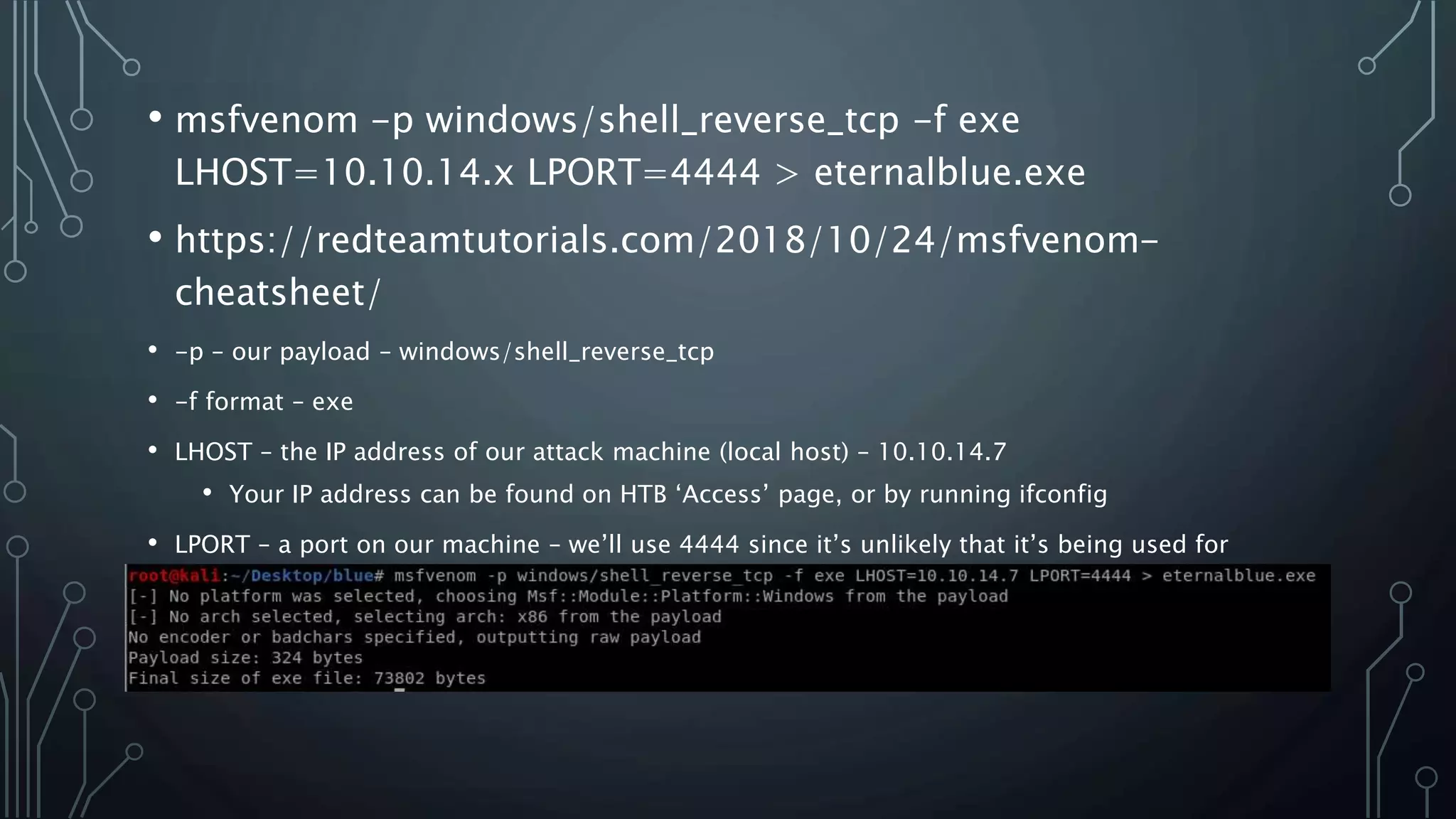 Nous Sommes Cyber - HTB Blue | PPTX