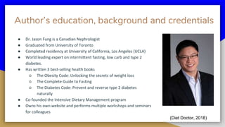 Interview with Dr Jason Fung - About Insulin Resistance. - The