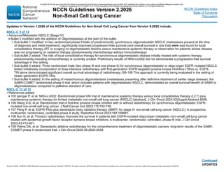 NCCN Guidelines lung Cancer Version 2.2026