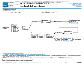NCCN Guidelines lung Cancer Version 2.2026