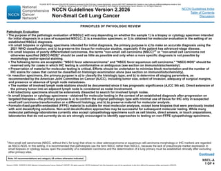 NCCN Guidelines lung Cancer Version 2.2026