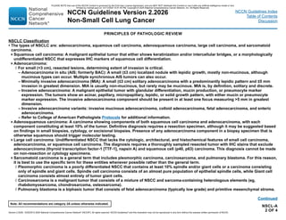 NCCN Guidelines lung Cancer Version 2.2026