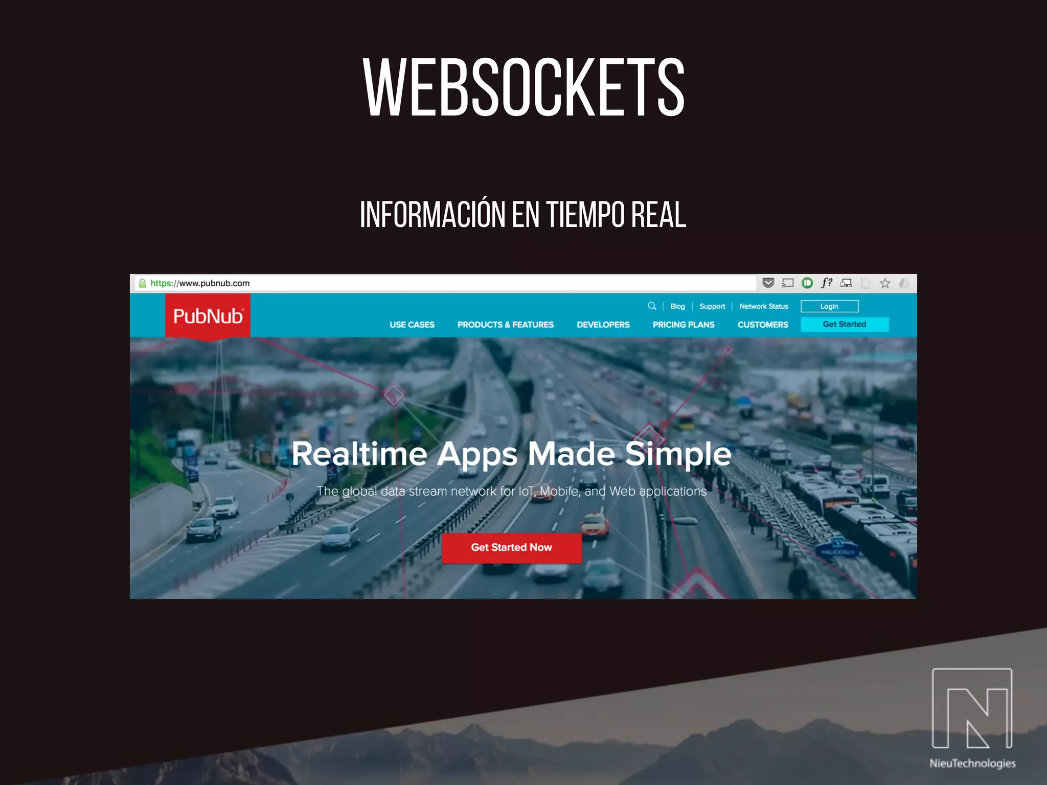 websockets
Información en tiempo real
 