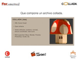NSCoders 
México
Que compone un archivo collada.
 