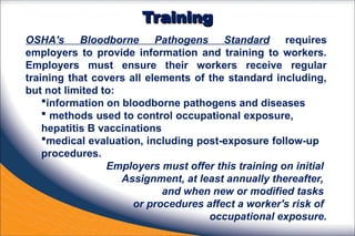 NSC PP 18-108 Bloodborne pathogens in the workplace | PPT