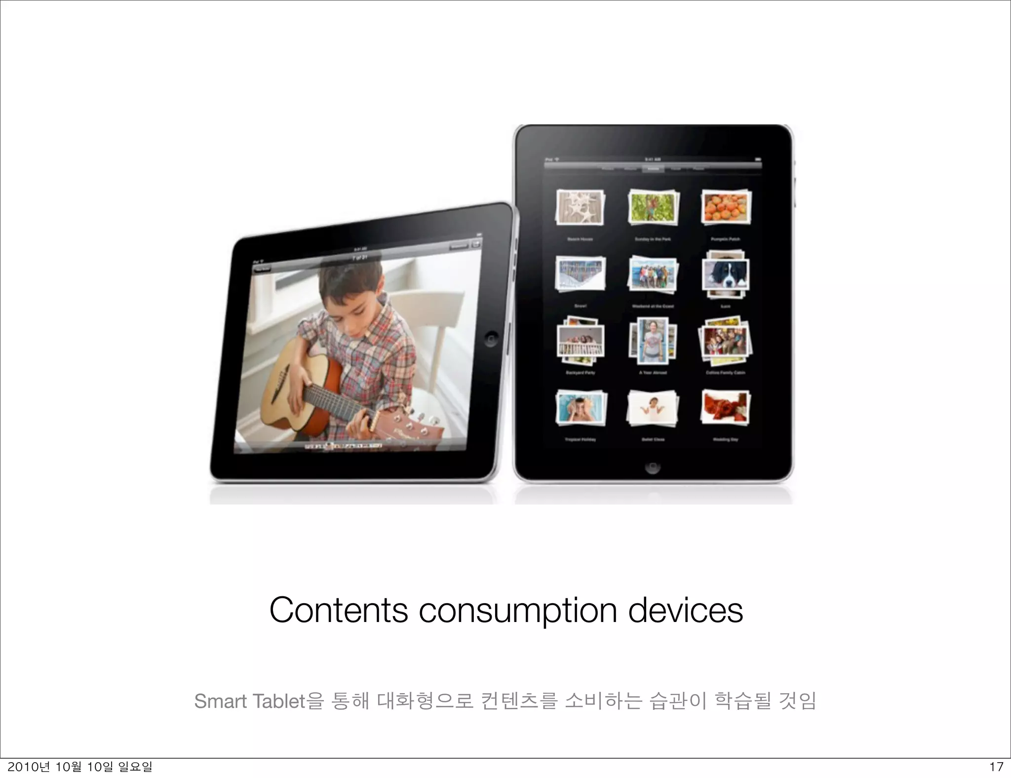 Contents consumption devices

               Smart Tablet


	    	    	 
 