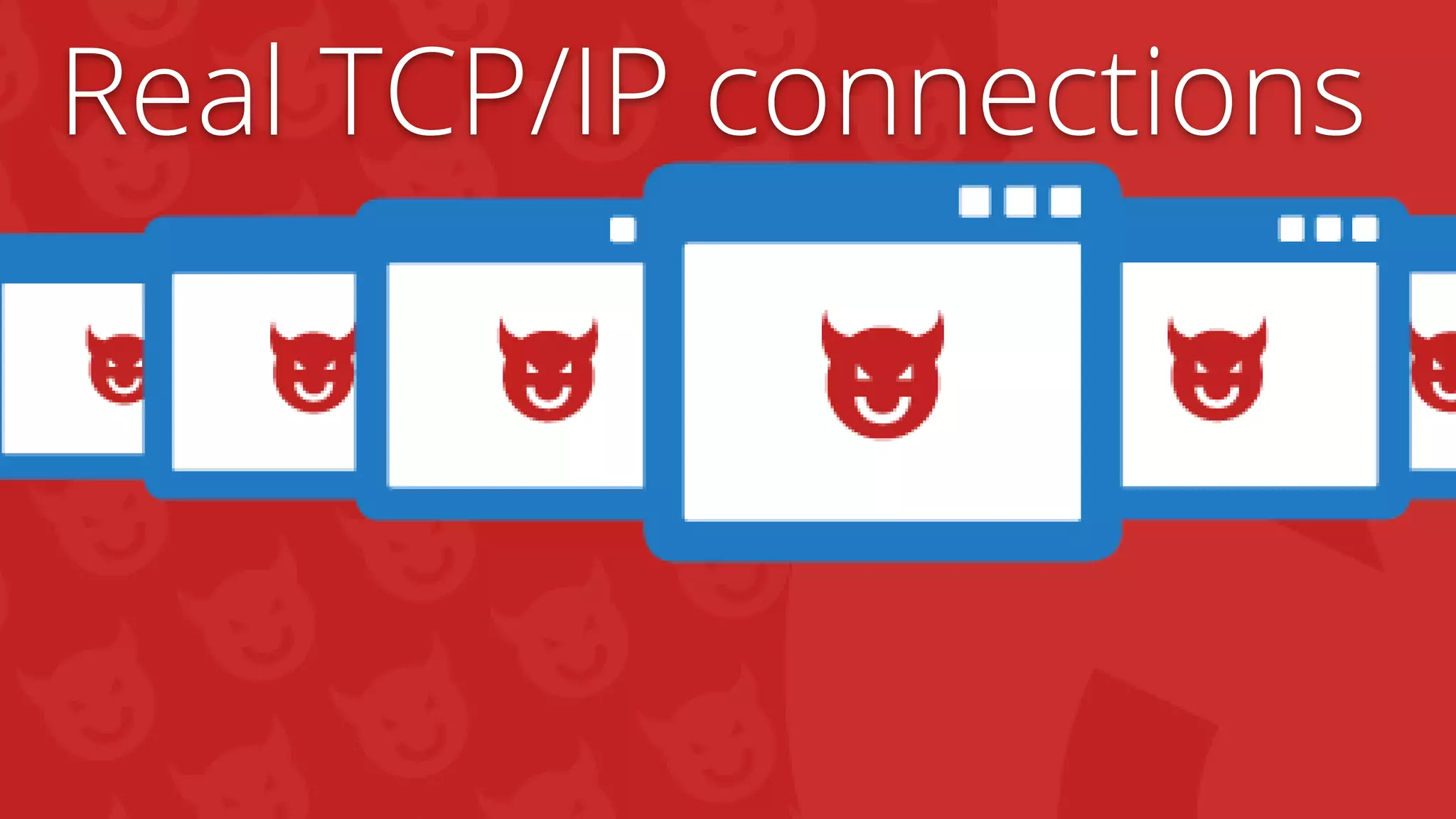 59
Real TCP/IP connections
 
