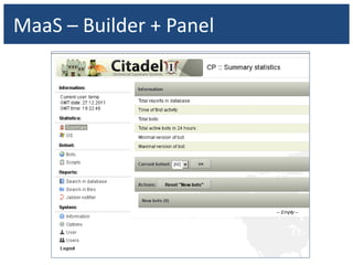 MaaS – Builder + Panel
 