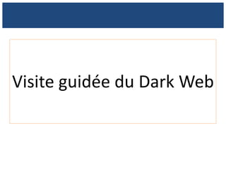 Visite guidée du Dark Web
 