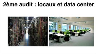 2ème audit : locaux et data center
 