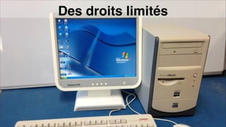 Des droits limités
 