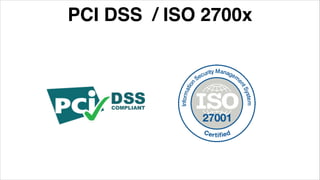 PCI DSS / ISO 2700x
 