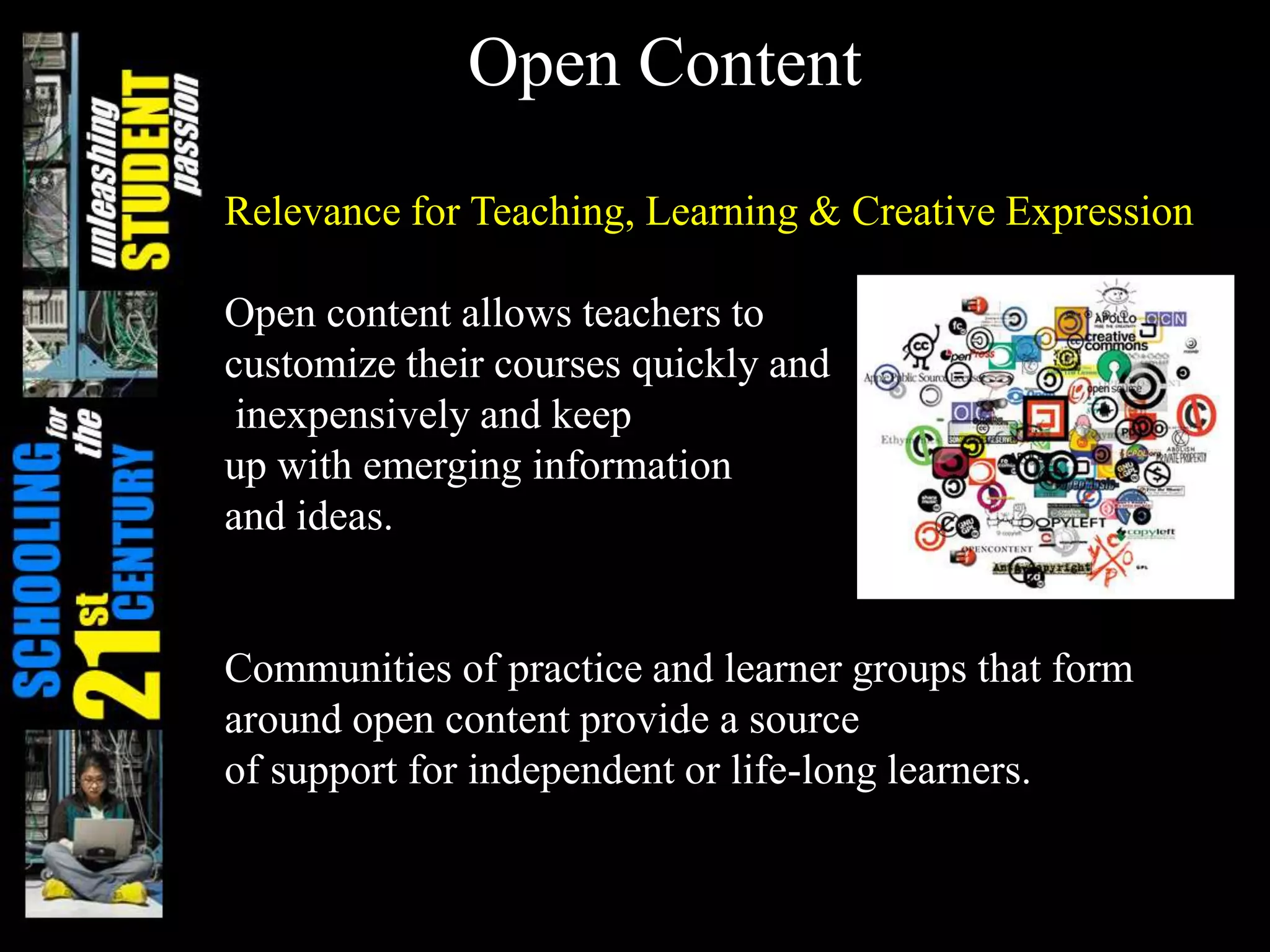 New Media Literacies- What are they?http://newmedialiteracies.org/ *Will the future of education include broad-based, global reflection and inquiry?What role will Professional Learning Communities and Personal Learning Networks play?Will your current level of new media literacy skills allow you to take part in learning through these mediums?