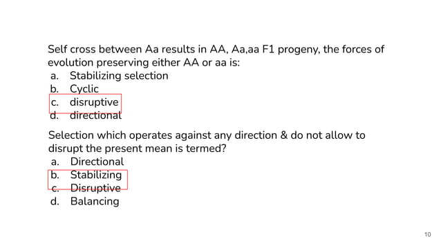 Evolution- Natural selection and Genetic Drift and modes of natural ...