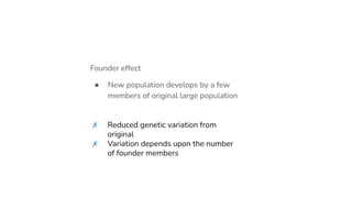 Evolution- Natural selection and Genetic Drift and modes of natural ...