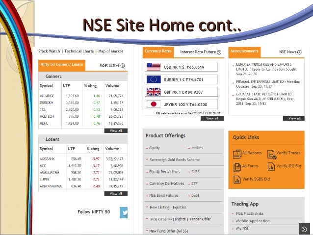 Nse screen based trading system