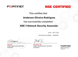 NSE 3 Network Security Associate
Anderson Oliveira Rodrigues
April 7, 2019
wSyqPlhzKI
Powered by TCPDF (www.tcpdf.org)
 