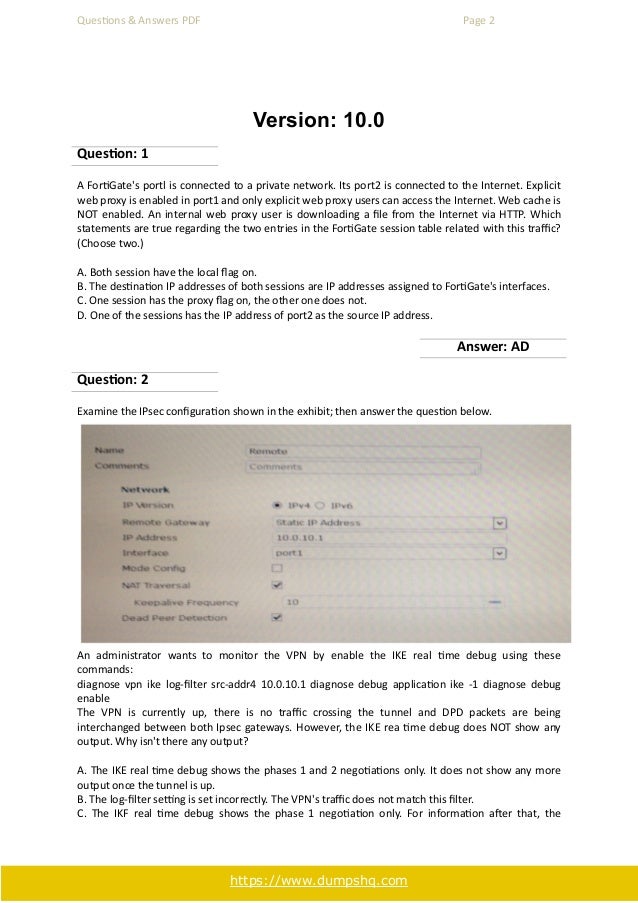 NSE7_EFW-7.2 Zertifizierungsprüfung