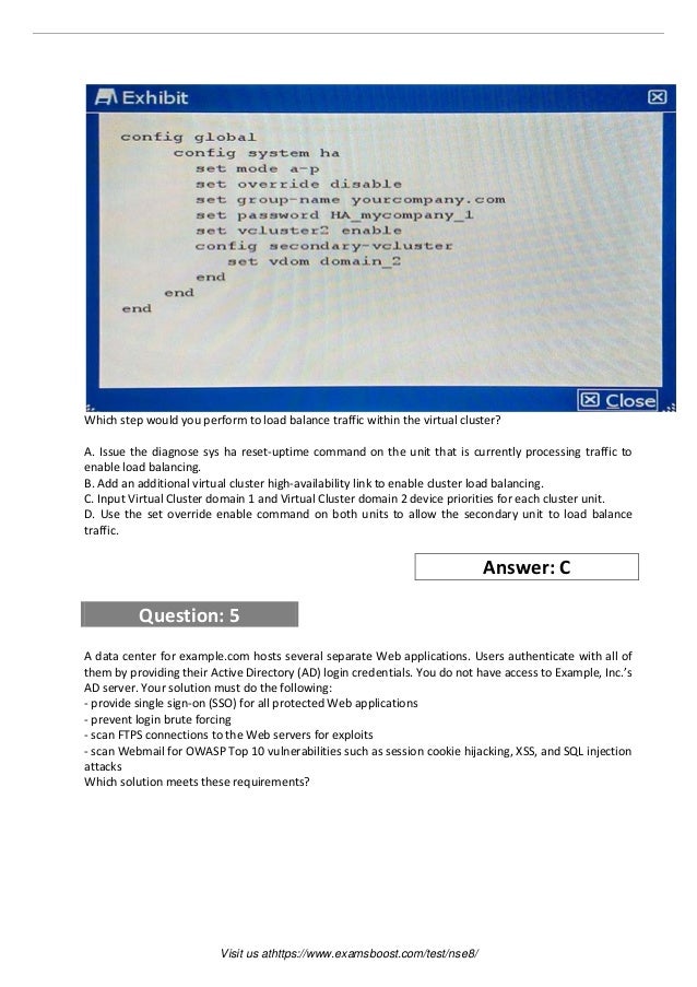 NSE8_812 Schulungsangebot