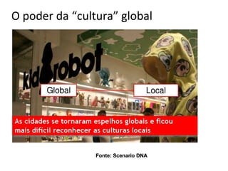 O poder da “cultura” global




                Fonte: Scenario DNA
 