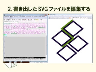 2. 書き出した SVG ファイルを編集する
 