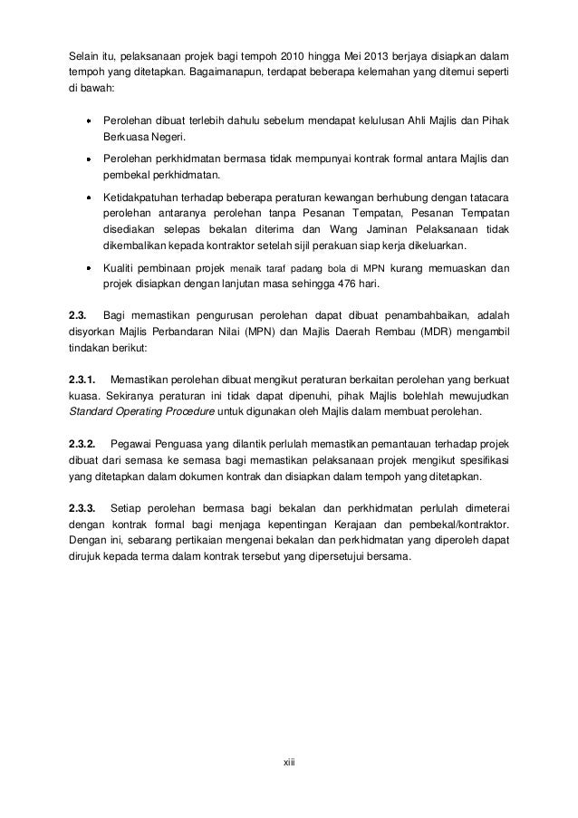 Laporan Ketua Audit Negara 2013 Siri 1 Negeri Sembilan