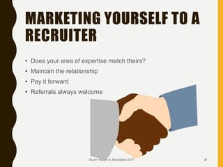 Working with a Recruiter in the Talent Economy 2017-01-09 
