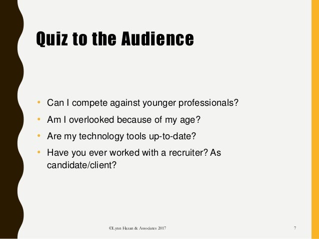 working with a recruiter
