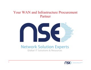 Your WAN and Infrastructure Procurement 
Partner 
1 
 
