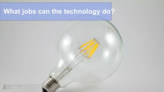 What jobs can the technology do?
 