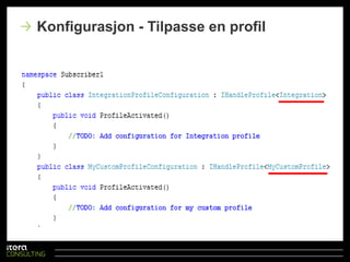 Konfigurasjon - Velge profil