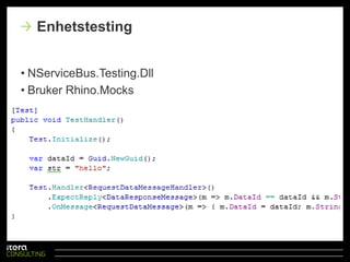 Håndtering av en melding:Sagaer - Eksempel (forts)