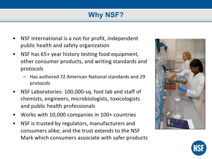 NSF QA & Food Safety ServiceCapabilities