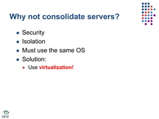 Energy Proportional Computing“The Case for Energy-Proportional Computing,”Luiz André Barroso,Urs Hölzle,IEEE ComputerDecember 2007 Doing nothing well …NOT!Energy Efficiency =Utilization/PowerFigure 2. Server power usage and energy efficiency at varying utilization levels, from idle to peak performance. Even an energy-efficient server still consumes about half its full powerwhen doing virtually no work.17