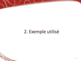 2. Exemple utilisé




                     9
 