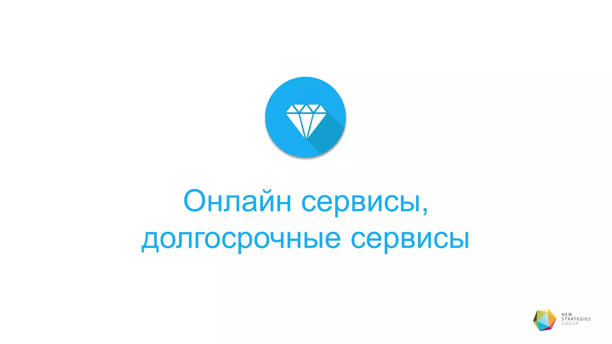 Онлайн сервисы,
долгосрочные сервисы
 