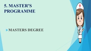 5. MASTER'S
PROGRAMME
MASTERS DEGREE
 
