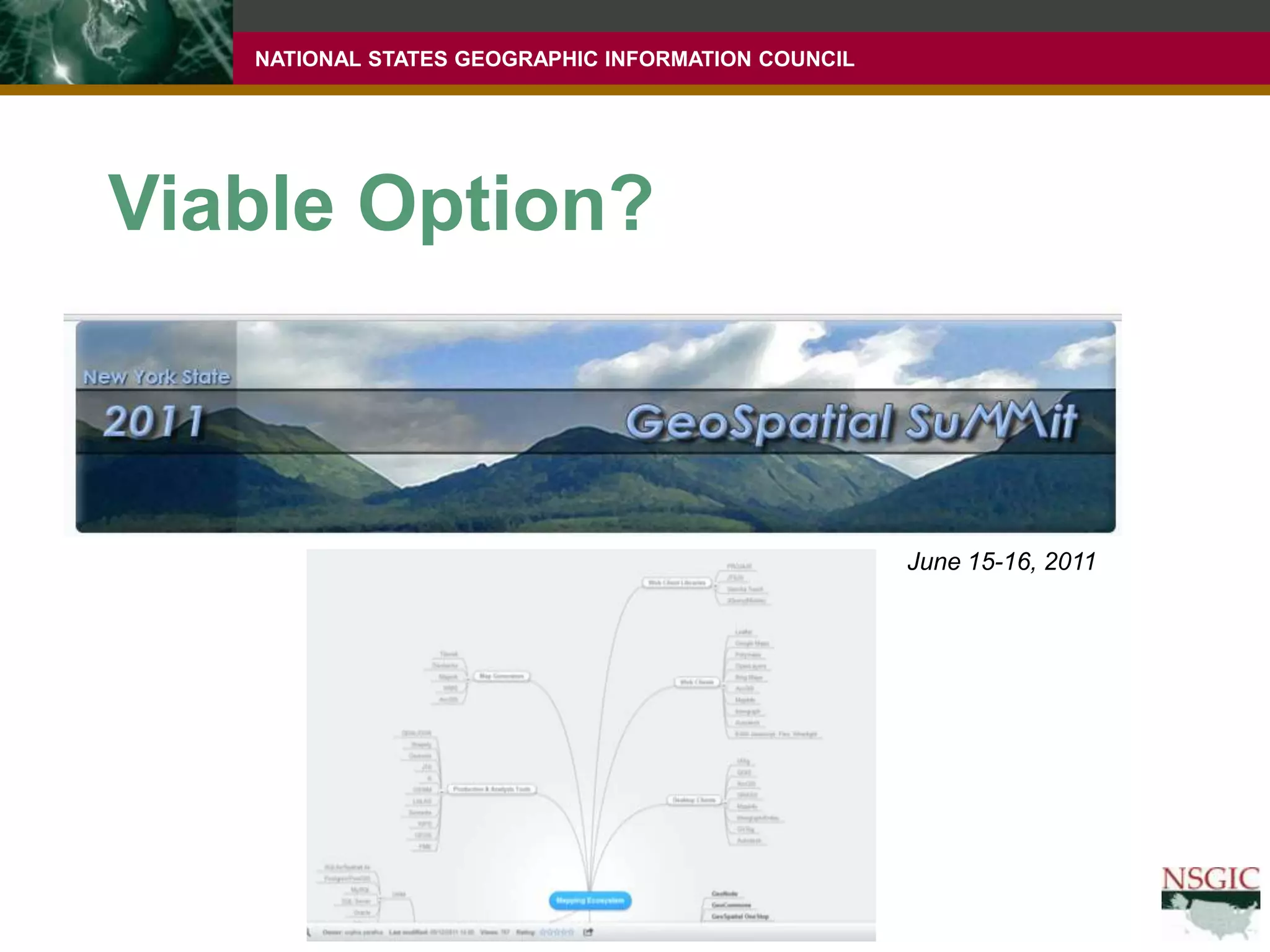 Viable Option?June 15-16, 2011Yes