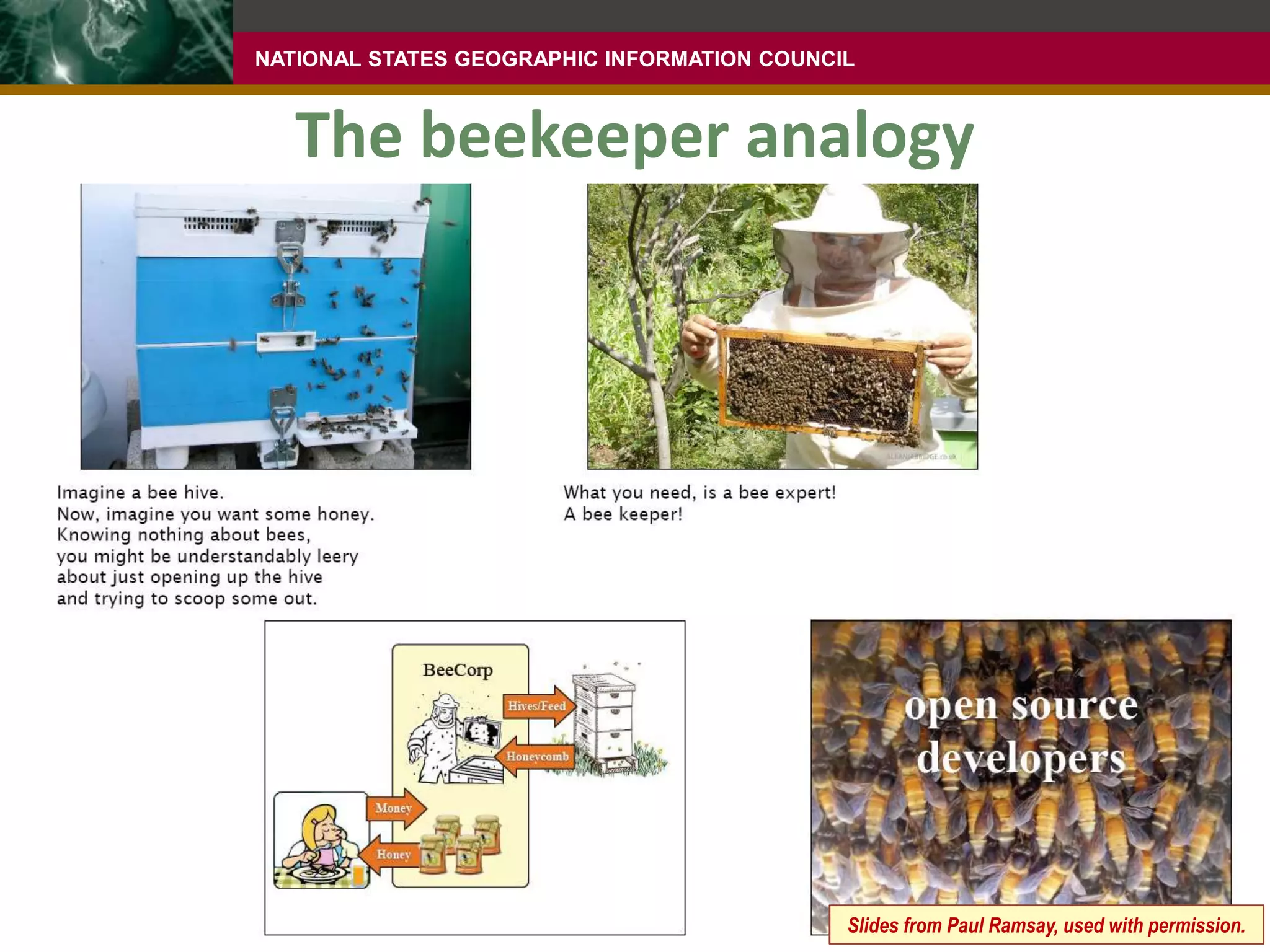 There is an emerging business ecosystemWe’re number 2!!!Not an accident that we’re hearing more about it nowIt’s being put to use in high profile, meaningful waysSo what is this business ecosystem?Paul Ramsay educates us on the business of OSSSenior employee of OpenGeoOne of the key authors of the PostGIS softwareGeospatial info in the database