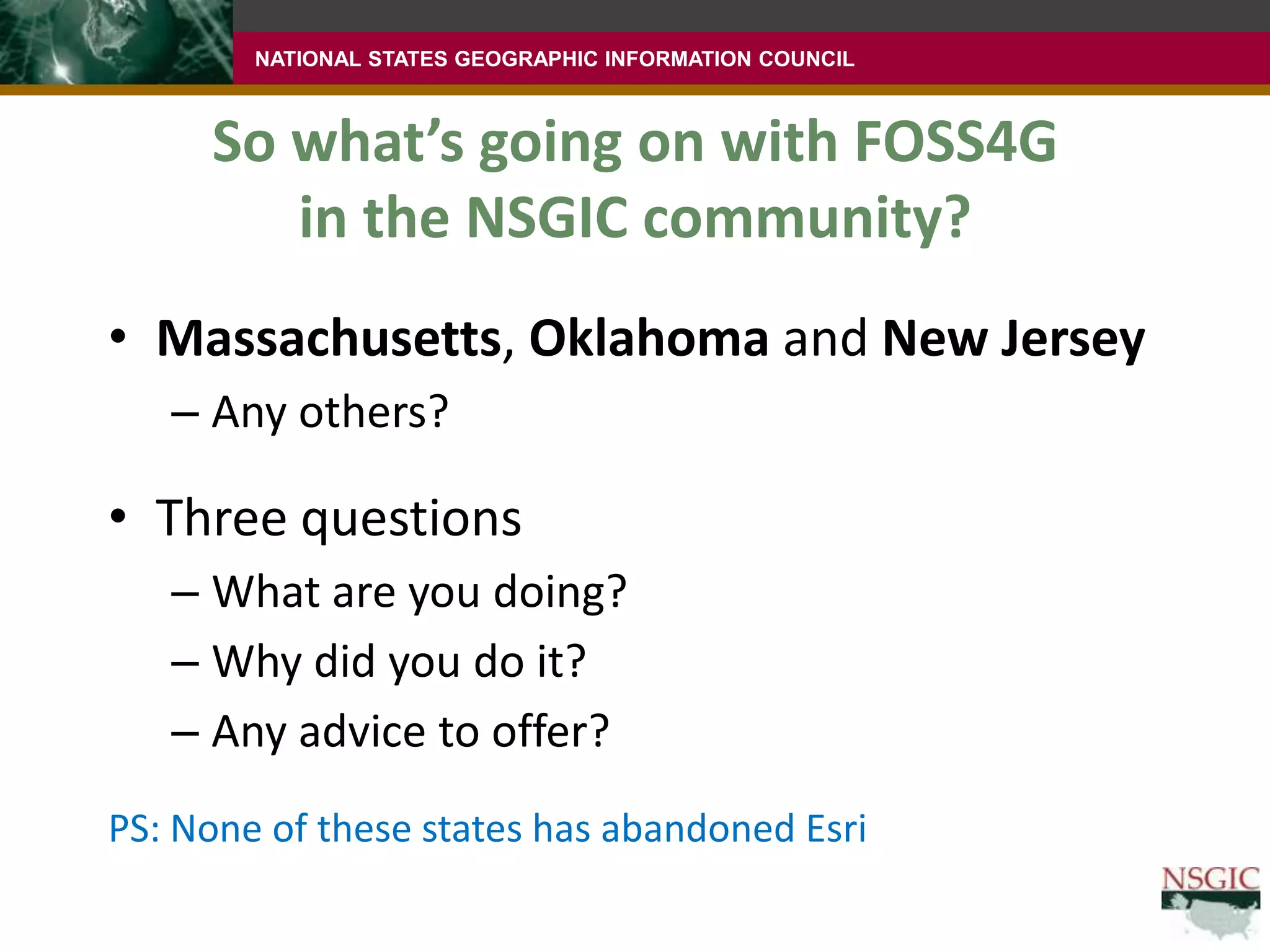 OpportunitiesRelease cyclesNew features can be added more quicklyLearon’s/DoD’s point: “Agility/Flexibility/Faster Delivery”You can pay for a featureIncremental improvements through releases10.09.08.0Versions7.06.0