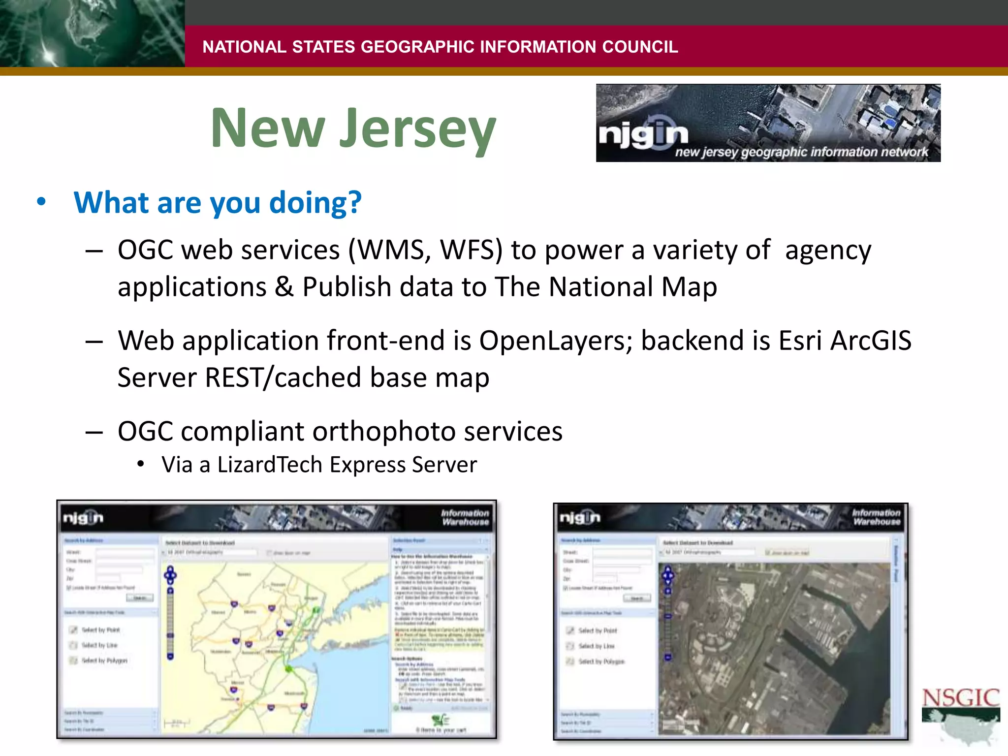 OklahomaWhat are you doing?Powers the OKMaps clearinghouseCatalog, data viewer, consumable OGC web services