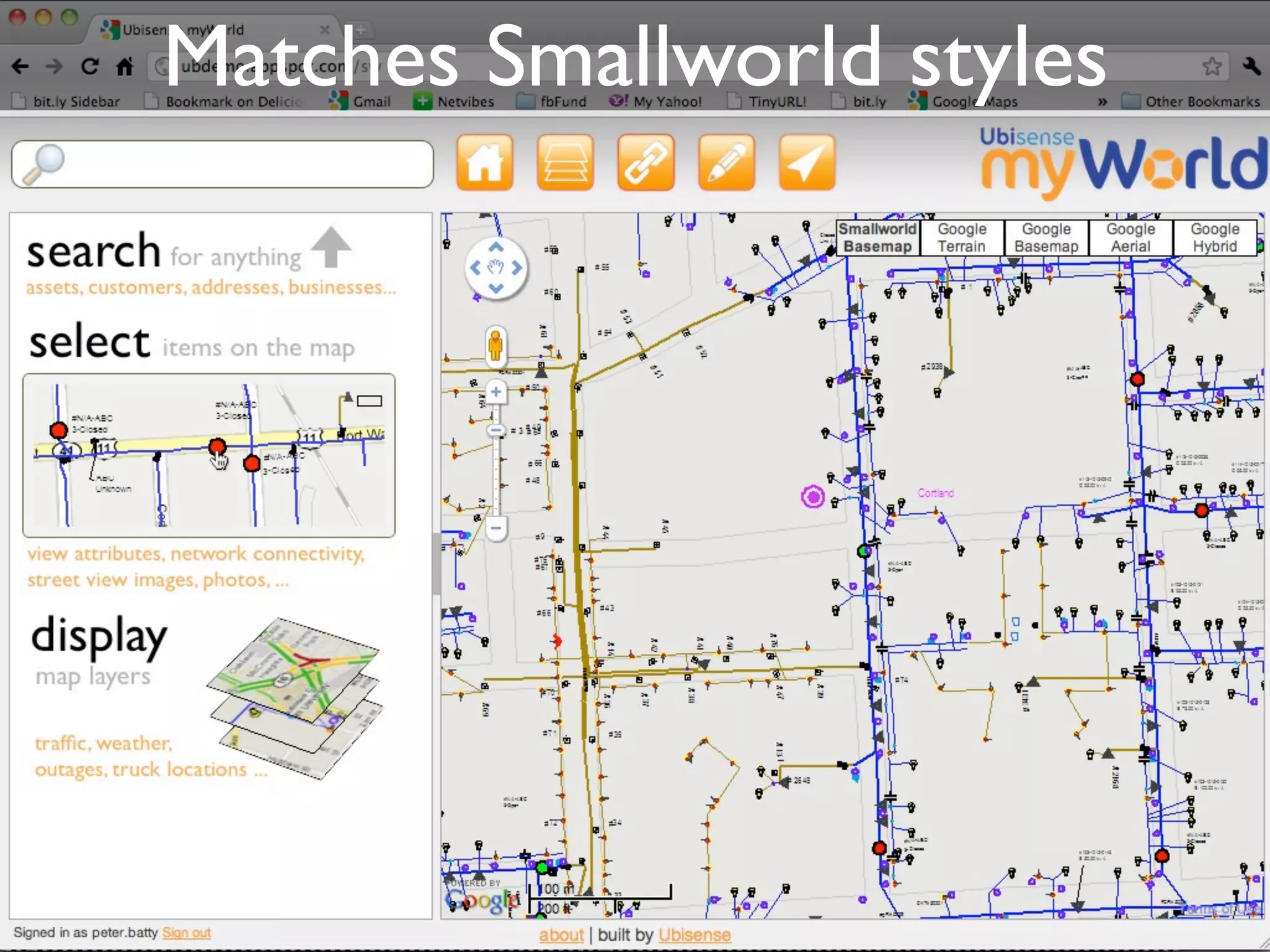 Matches Smallworld styles
 